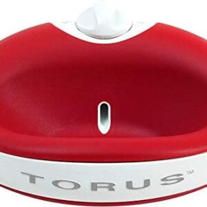 Torus 1-Liter Water Bowl, Red