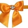Trilly tutti Brilli Katia Collar with Swarovski Bow for Dogs, 30 x 1.2 cm, Orange