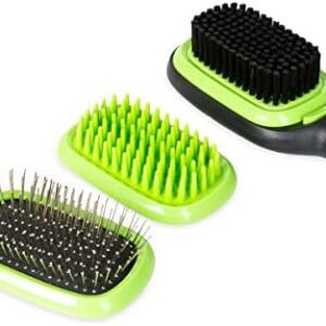 WUFY Premium Dog Brush & Cat Brush for Dogs & Cats Undercoat Brush for Long Hair Gently Removes Dead Undercoat Tangles Grooming