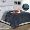softan Waterproof 100% Blanket for Baby Adults Dogs Cats Pets,Leak Proof,Pee Proof,3 Layer Protector for Bed,Sofa and Couch,Twin/Loveseat 70"x90",Charcoal | Light Grey,Reversible Lightweight