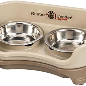 Neater Feeder Express (Cat) - with Stainless Steel, Drip Proof, No Tip and Non Slip Cat Bowls and Mess Proof Pet Feeder