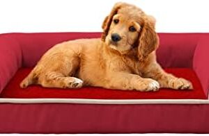 PETCUTE Dog Bed for Medium and Large Dogs, Orthopaedic Dog Sofa Dog Basket with Memory Foam, Non-Slip Underside, Washable Dog Bed Large Dogs with Removable Washable Cover