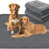 2 x Puppy Mat Washable Puppy Training Pads, 104 x 104 cm, Quick Absorbing Pet Hygiene Mat, Reusable Training Pads for Puppies, Large, Old, or Incontinent Dogs