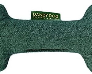 Dandy Dog Dog Toy Felt Dark Green Bone Size L/XL