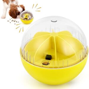 Floepx Food Ball for Dogs Dog Toy Indestructible Ball Squeaky Interactive Intelligence Food Leak Allows Toy Ball for Puppies Small Dogs to Large Dogs