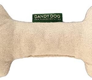 Dandy Dog Dog Toy Felt Light Beige Bone Size L/XL