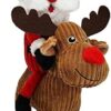 Nobby Xmas 65608 Plush Santa on Elk 38 cm