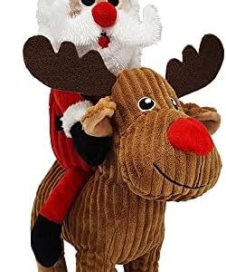 Nobby Xmas 65608 Plush Santa on Elk 38 cm