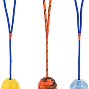 PETCUTE Dog Ball Toys Teething Toy Dog Rope Toys Durable Rope Chew Toys Set Tooth Cleaning Cotton chew Toy