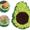 xyuayamz Sniffing Rug Dog Food Mat Sniffing Blanket Dog Mat - Dog Mat Snuffle Pad in Avocado Foldable Pet Sniffing Mat Training Mat for Pets Dogs Cats (Green, 1 Piece)