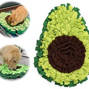 xyuayamz Sniffing Rug Dog Food Mat Sniffing Blanket Dog Mat - Dog Mat Snuffle Pad in Avocado Foldable Pet Sniffing Mat Training Mat for Pets Dogs Cats (Green, 1 Piece)