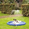 Karlie Splashy 522620 Dog Sprinkler Mat Diameter 130 cm L Blue 522 g