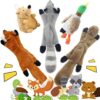 The Pets Smile Plush Toys for Dogs, 5 Pieces, Super Long 45 cm, Puppy Toy, Squeaky Toy, Chew Toy for Dogs, Good Companion for All Dogs (5 Pack)