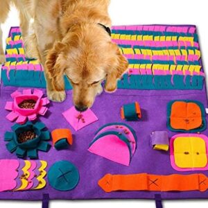 PJDH Sniffing Rug Dog, Large Pet Mats for Dogs, Soft Pet Nose Work Odour Snuffle Mat