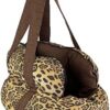 ARLANDA Small Dog Bag Hiking Bag with Shoulder Strap, Hook, Zipper and Internal Safety Collar, Comfortable and Secure Pet Travel Bag