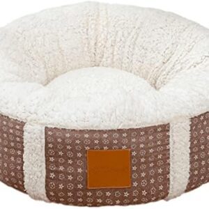 Astorpet | LUIVUI Dog Cat Bed for Large Medium and Small Pets, Comfortable and Comfortable, Washable (Brown, M)