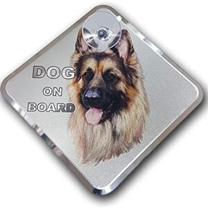 Avisa Auto Tattoo Sticker Dog on Board - German Shepherd 11,5x11,5cm