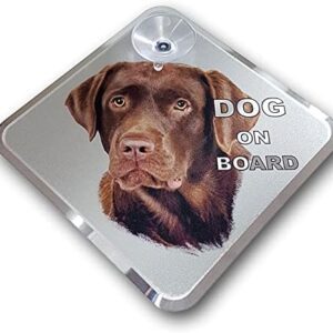 Avisa Auto Tattoo Sticker Dog on Board - Labrador 11,5x11,5cm