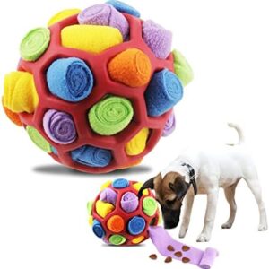 BINYI Sniffing Ball Snuffle Toy for Dogs Interactive Dog Toy Intelligence Toy Food Ball Food Mat Odour Training Having Activity for Small Medium Dogs