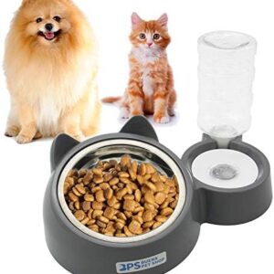 BPS BPS-5721 Automatic Pet Feeder and Drinker for Cats and Dogs, Splash Guard, Water Dispenser, Pet Feeder, M/L (L)