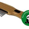 Bamboo Groom Rotating Pin Comb with 31 Rounded Pins for Pets