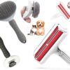ByBATUL Cat and Dog Grooming Brush + Reusable Pet Hair Remover for Furniture, Couch, Carpet, Car Seats, Bedding and Clothing, Pet Massage