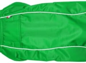 CHIARA Harry Rain Jacket with Harness, Size: 5XL (Raincoat for Dogs with Integrated Harness, 100% Waterproof, Extra Safety with Reflective Strips), Colour: Green