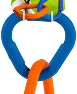 Chuckit! Ultra Links Rubber Dog Chew Toy for Aggressive Chewers Interactive Tug of War Fetch Toy