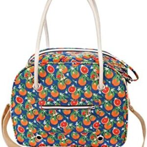 Croci Sicily Blue Citrus Carrier for Dogs and Cats, Shoulder Bag for Pets, Transport Bag for Dogs and Cats, Dimensions 35 x 18 x 28 cm