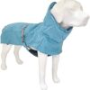 Crosses Hiking Coat for Dogs Waterproof Padded Winter Coat Thermopile Lining Everest Turquoise Size 65cm - 383g