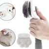 DARENYI Cat Grooming Brush Self-Cleaning Slicker Brush for Cats Dogs Massage Cleaning Brushes Tool Cat Care Removes Long Hair and Short Hair