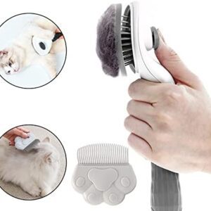 DARENYI Cat Grooming Brush Self-Cleaning Slicker Brush for Cats Dogs Massage Cleaning Brushes Tool Cat Care Removes Long Hair and Short Hair