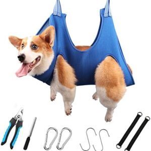 DaizySight Dog Grooming Hammock Kit for Medium Dogs - Size: L, Hanging Harness for Nail Trimming Pet Grooming Table Shower & Bath Accessories