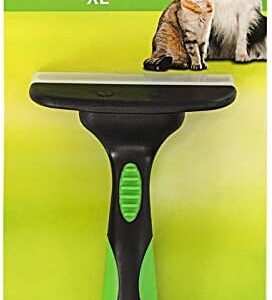 Dehner Dog and Cat Grooming Care, Carding Curry "XL", for Detangling and Thinning, Plastic/Stainless Steel