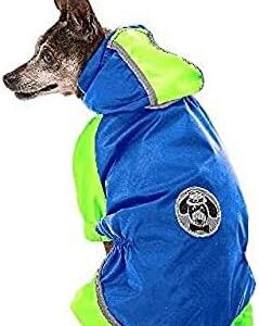 Dog Coat Sporting Polyester Blue/Yellow 50 cm