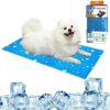 Dog Cooling Mat Large Size, Pet Cooling Mat Non-Toxic Gel Ice Silk Pads for Dogs, Cats, Pets Summer Sleeping Mattress Accessories, Keep Your Pet Cool Indoors, Outdoors or in the Car (35.5"*20.00")