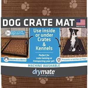 Drymate Dog Crate Mat, 27" x 42", Brown