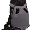 Ducomi Dog Cat Puppy Carrier Soft Lightweight Suitable for Walking Travel Comfortable for Pets (S, Grey)