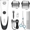 Electric Dog Hair Clipper, Rechargeable Wireless Hair Clipper for Small and Large Dogs, Cats, Pets with Thick and Heavy Fur