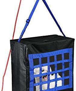 Emergency Escape Bag for Pets up to 100 Pounds - Rope 50ft Included - Safety Equipment Carrier - Rapid Rescue Bag for Animals (Large 28"x21"x14")
