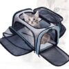 Foldable Pet Transport Box Carry Bag for Cat Dog Cats Dog Transport Bag Travel Bag for Car Flight