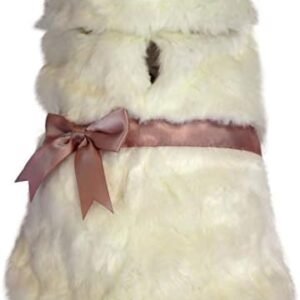 Happy-House My Furry Coat 5151-1 Dog Jacket Size 24 White/Pink