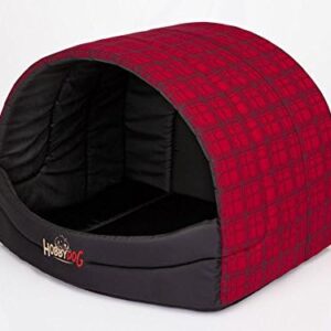 Hobbydog R1 Buscwk3 Dog House Souffleur Hobby Dog Size 1 45 x 33 cm Red with Grille S Red with Grid