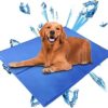 INCFADDY Dog Cooling Mat(XL) 90 * 50CM Non-Toxic Gel Cool Mat for Pet,Non-Toxic Durable Pet Cooling Mat Ice Gel Pad Mattress,Keep Pets Cool Throughout the Summer with Multi-size selection