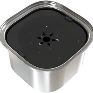 INNOLAND Dog Bowl Leak-Proof Stainless Steel 3L Drinking Bowl Anti-Spill Water Bowl for Dogs Without Drooling Non-Slip No Spill Anti-Schnapping Water Dispenser for Dogs