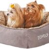 JOYELF Dog Bed Washable Calming Pet Bed, Anti Anxiety Cat Bed & Sofa, Cute Plush Pet Bed for Small Dog and Cat - Small Hexagon