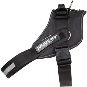 Julius-K9, 16223-IDC-P, IDC-Powerharness with Side Rings, Size: 3, Black