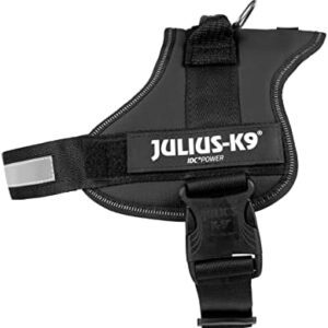 Julius-K9 162P0 K9 PowerHarness for Dogs, Size 0, Black