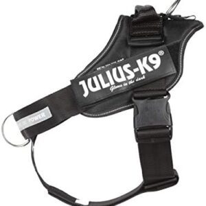 Julius-K9 IDC Powerharness, Dog Harness with Front Control Y-Belt, Size: 1, Black