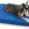K&H Pet Products Coolin' Comfort Bed Orthopedic Dog Cooling Mat, Cooling Mat for Dogs and Cats, Cooling Dog Bed for Medium Dogs - Blue Medium 22 X 32 Inches